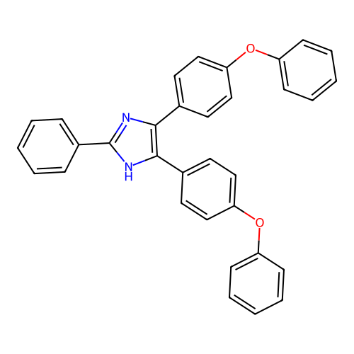 4,5-bis(4-phenoxyphenyl)-2-phenyl-1H-imidazole structure