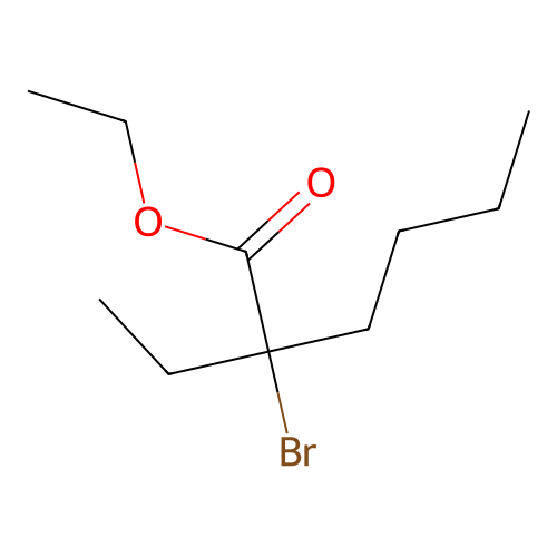 Ethyl 2-bromo-2-ethylhexanoate structure
