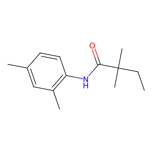 N-(2,4-dimethylphenyl)-2,2-dimethylbutanamide structure