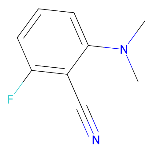2-Dimethylamino-6-fluorobenzonitrile structure