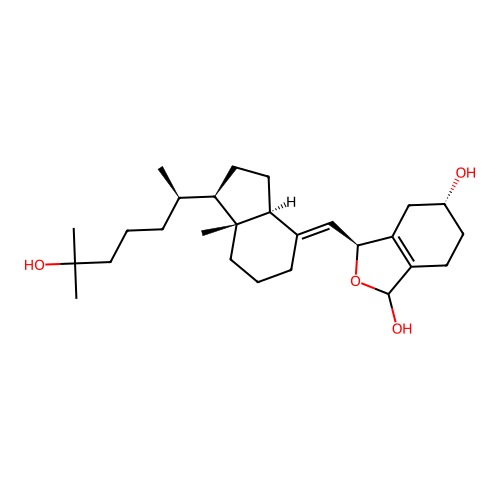 19,25-Dihydroxy-6,19-dihydro-6,19-epoxyvitamin D3 structure