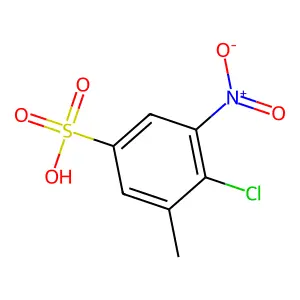 6-Chloro-5-nitrotoluene-3-sulphonic acid structure