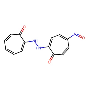 2,4,6-Cycloheptatrien-1-one, 5-nitroso-2,2'-hydrazodi- structure