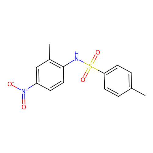 Benzenesulfonamide, 4-methyl-N-(2-methyl-4-nitrophenyl)- structure