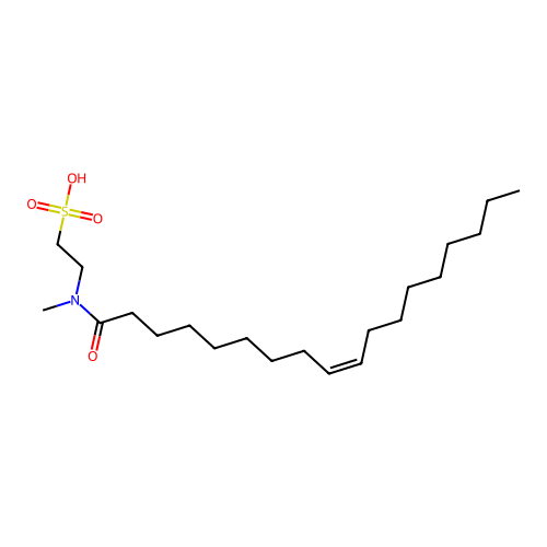 N-Methyl-N-oleoyltaurine structure