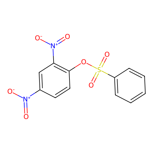 (2,4-Dinitrophenyl) benzenesulfonate structure