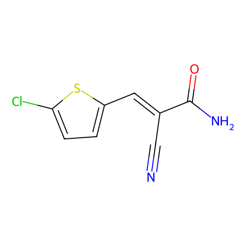 3-(5-Chloro-2-thienyl)-2-cyanoacrylamide structure