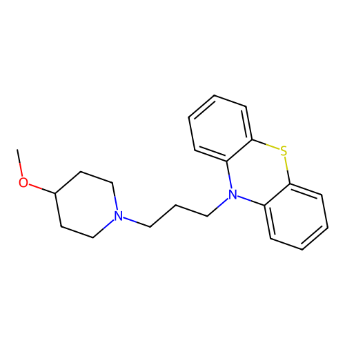 Phenothiazine, 10-(3-(4-methoxypiperidino)propyl)- structure