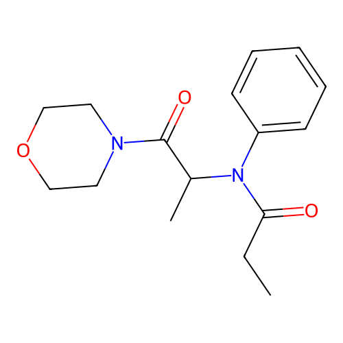 Propionanilide, N-(1-(morpholinocarbonyl)ethyl)- structure