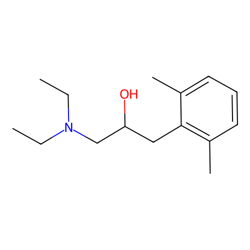 1-(Diethylamino)-3-(2,6-dimethylphenyl)propan-2-ol structure