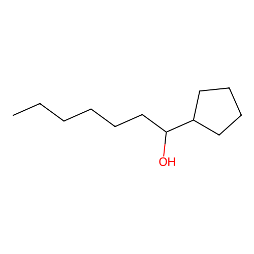 1-Cyclopentylheptan-1-ol structure