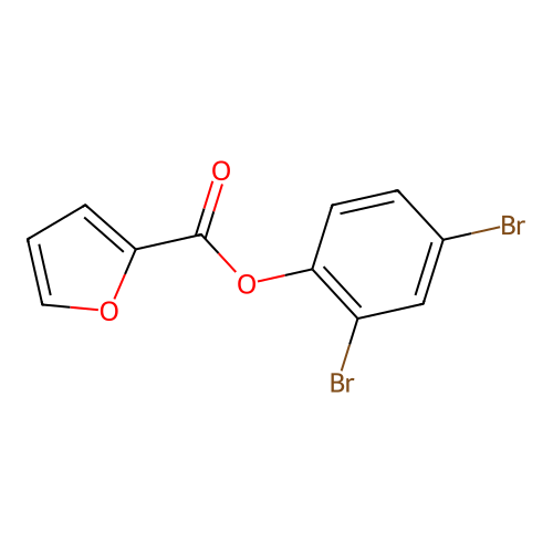 2,4-Dibromophenyl 2-furoate structure