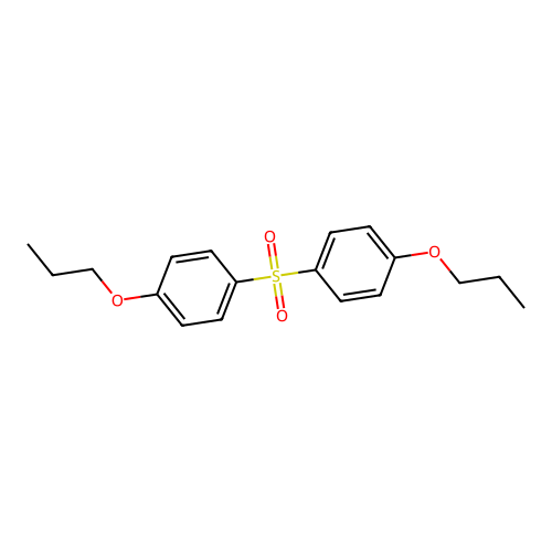 Bis(4-propoxyphenyl) sulfone structure