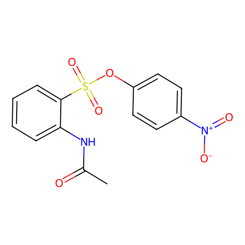 (4-Nitrophenyl) 2-acetamidobenzenesulfonate structure