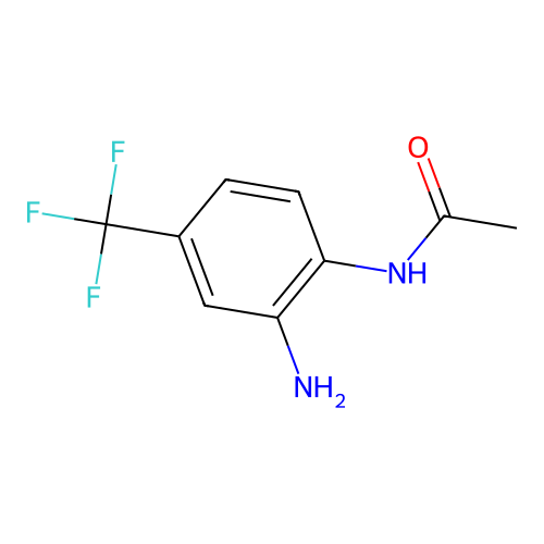 2'-Amino-4'-trifluoromethylacetanilide structure