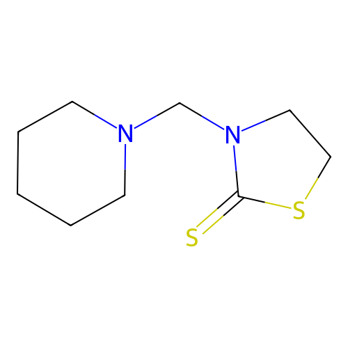 3-(Piperidinomethyl)thiazolidine-2-thione structure