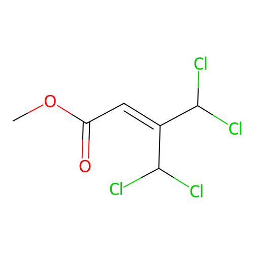 4,4-Dichloro-3-(dichloromethyl)crotonic acid methyl ester structure