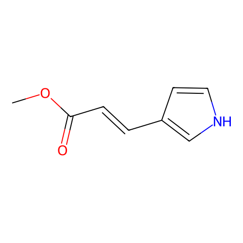Methyl 3-(1H-pyrrol-3-yl)prop-2-enoate structure