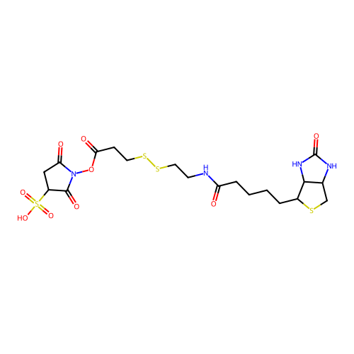 Sulfosuccinimidyl 3-[[2-(Biotinamido)ethyl] dithio]propionate Sodium Salt structure