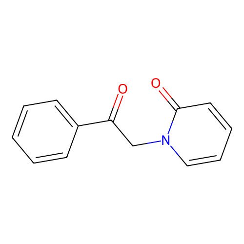 1-(2-Oxo-2-phenylethyl)pyridin-2(1h)-one structure