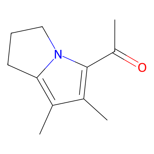 5-Acetyl-2,3-dihydro-6,7-dimethyl-1H-pyrrolizine structure
