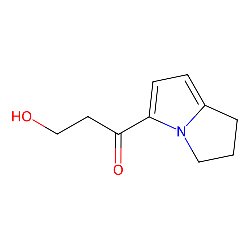 5-(3-hydroxypropionyl)-2,3-dihydro-1H-pyrrolizine structure