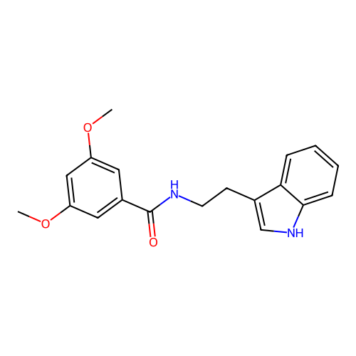 N-[2-(1H-indol-3-yl)ethyl]-3,5-dimethoxybenzamide structure