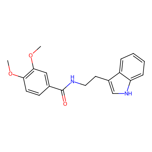 N-[2-(1H-indol-3-yl)ethyl]-3,4-dimethoxybenzamide structure
