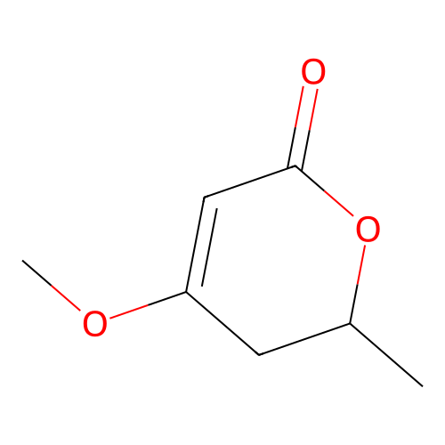 5,6-Dihydro-4-methoxy-6-methyl-2H-pyran-2-one structure