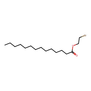 Tetradecanoic acid, 2-bromoethyl ester structure