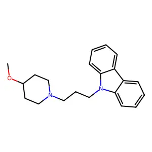 Carbazole, 9-(3-(4-methoxypiperidino)propyl)- structure