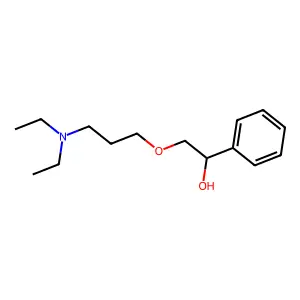 Benzyl alcohol, alpha-((3-(diethylamino)propoxy)methyl)- structure