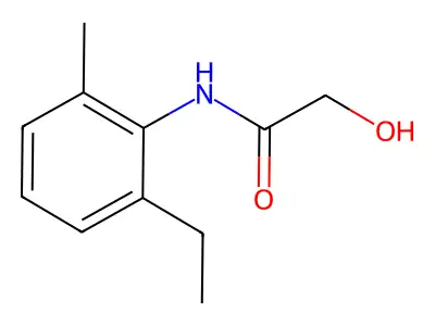 Acetamide, N-(2-ethyl-6-methylphenyl)-2-hydroxy- structure