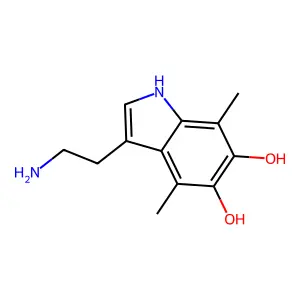 7-Methyl-5,6-dihydroxytryptamine structure