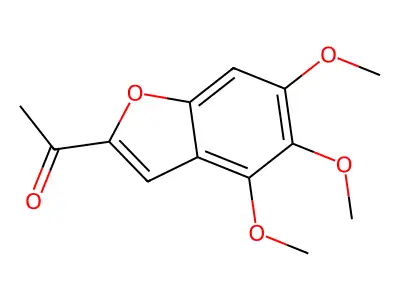 Ethanone, 1-(4,5,6-trimethoxy-2-benzofuranyl)- structure