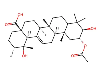 2-Acetyltormentic acid structure