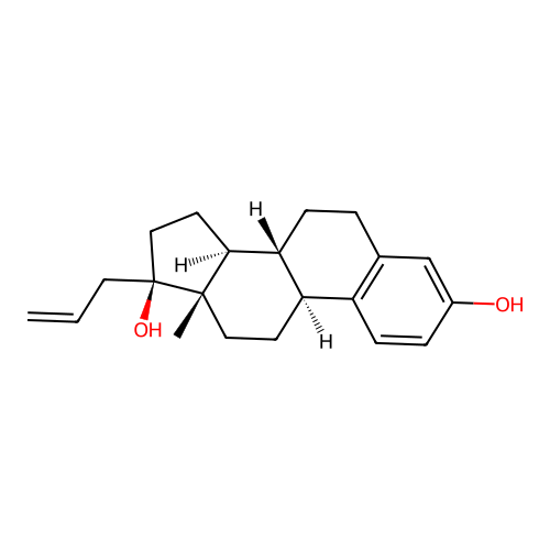 17-Allylestra-1,3,5(10)-triene-3,17beta-diol structure