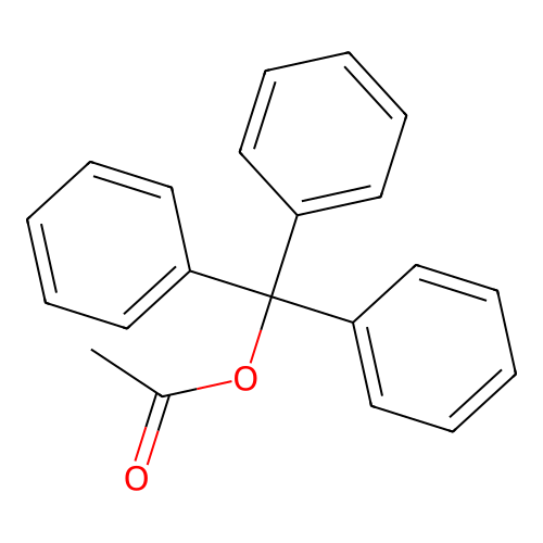 Trityl acetate structure
