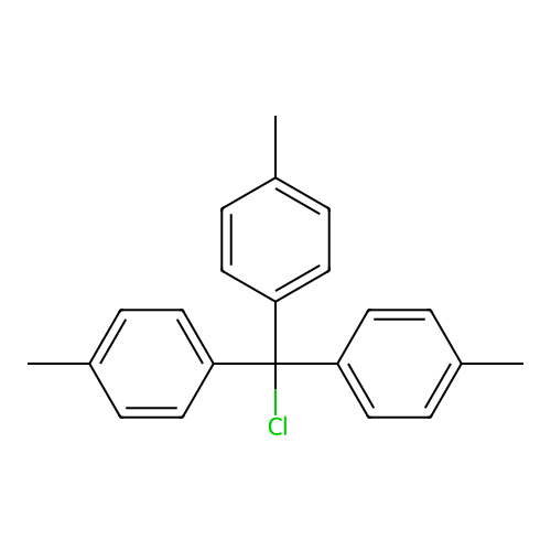 Chlorotris(p-tolyl)methane structure