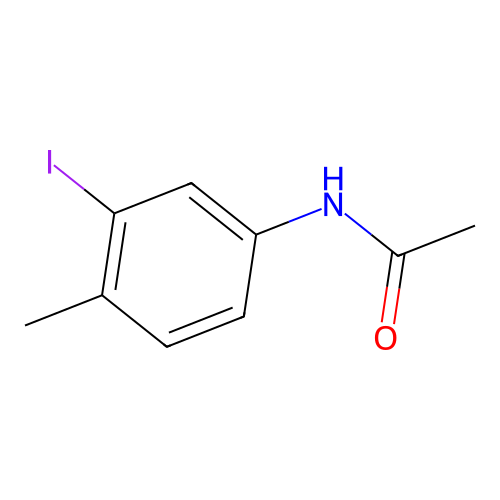N-(3-iodo-4-methylphenyl)acetamide structure