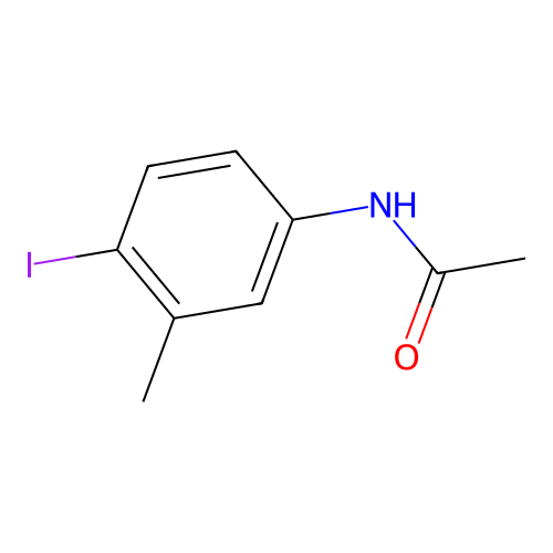 N-(4-iodo-3-methylphenyl)acetamide structure