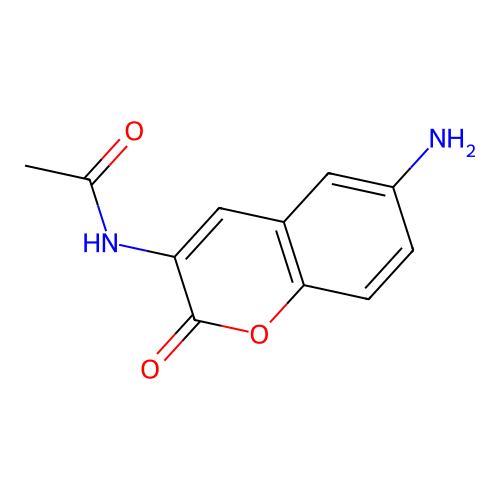N-(6-Amino-2-oxo-2H-chromen-3-yl)acetamide structure