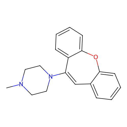 Piperazine, 1-dibenz(b,f)oxepin-10-yl-4-methyl- structure