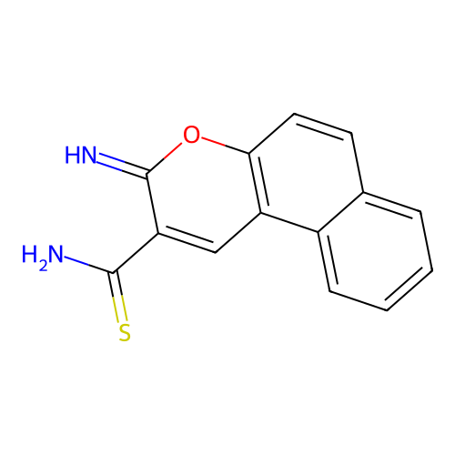 3-Iminobenzo[f]chromene-2-carbothioamide structure