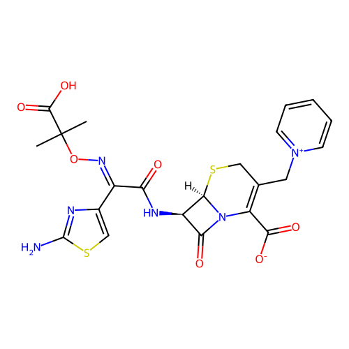 Ceftazidime anhydrous, (E)- structure