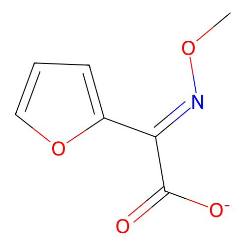 Ammonium (Z)-alpha-methoxyimino-2-furylacetate structure