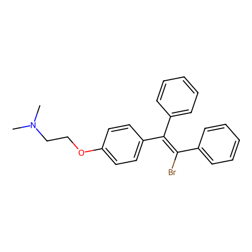 Ethanamine, 2-(4-(2-bromo-1,2-diphenylethenyl)phenoxy)-N,N-dimethyl-, (Z)- structure