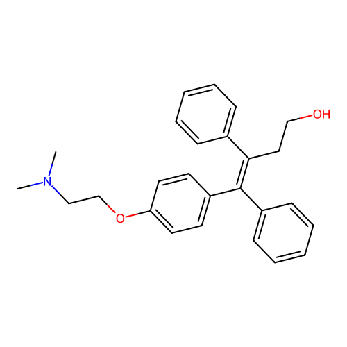 4-[4-[2-(Dimethylamino)ethoxy]phenyl]-3,4-diphenylbut-3-en-1-ol structure