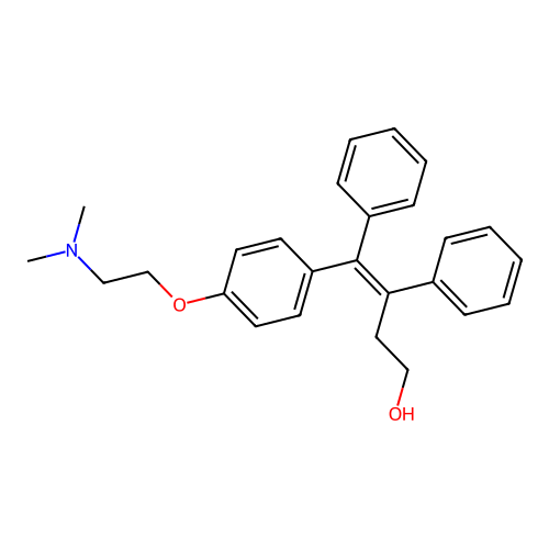 cis-beta-Hydroxy Tamoxifen structure