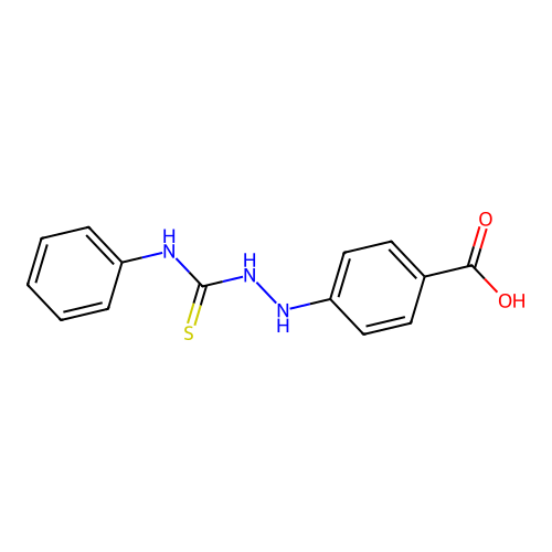 1-(4-Carboxyphenyl)-4-phenyl-3-thiosemicarbazide structure